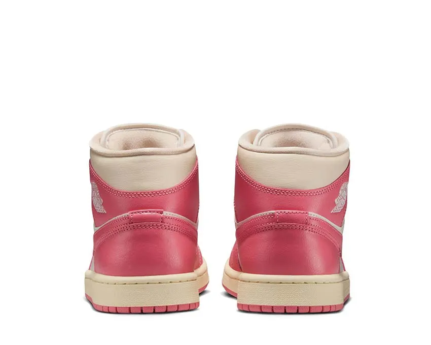 Made For Comfort, Metallic Gold Evening Bag Air Jordan 1 Mid W "Pink Salt"