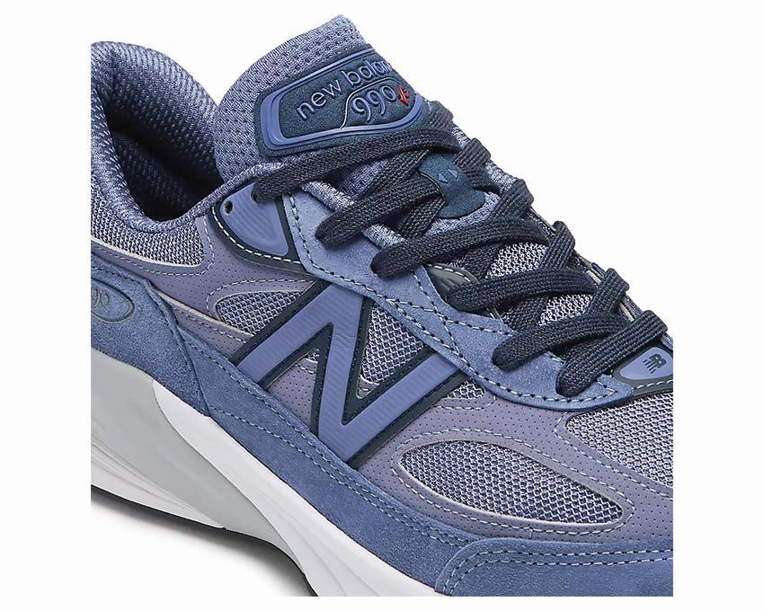 Soft Touch Feel New Balance 990v6 Made in USA "Purple Navy"