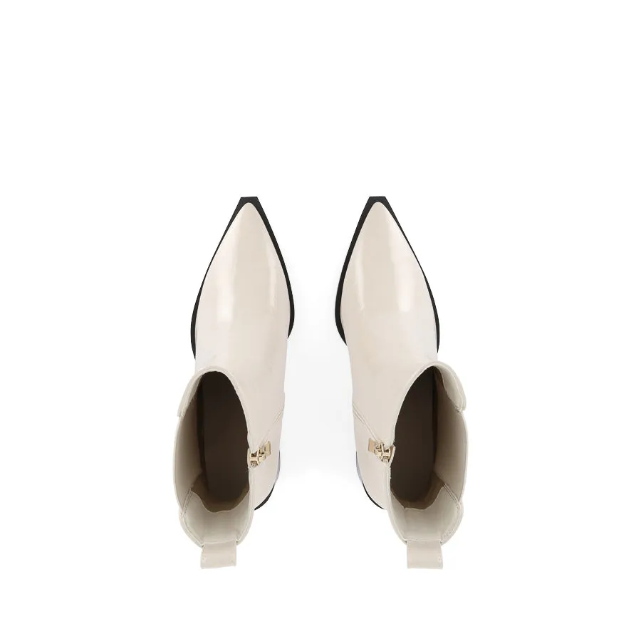 STEPHANIE - CHALK CRINKLE PATENT