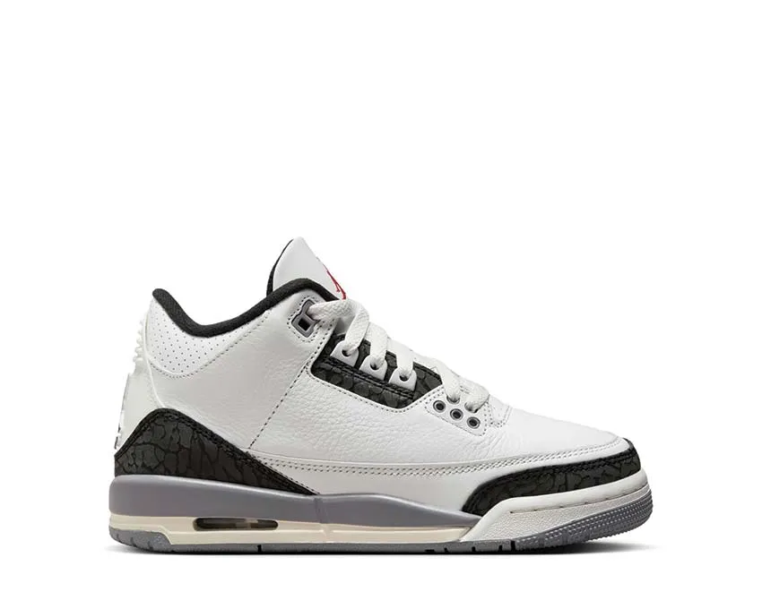 Stress-Free Air Jordan 3 Retro GS "Cement Grey" Family pack Metallic, Adjustable Strap