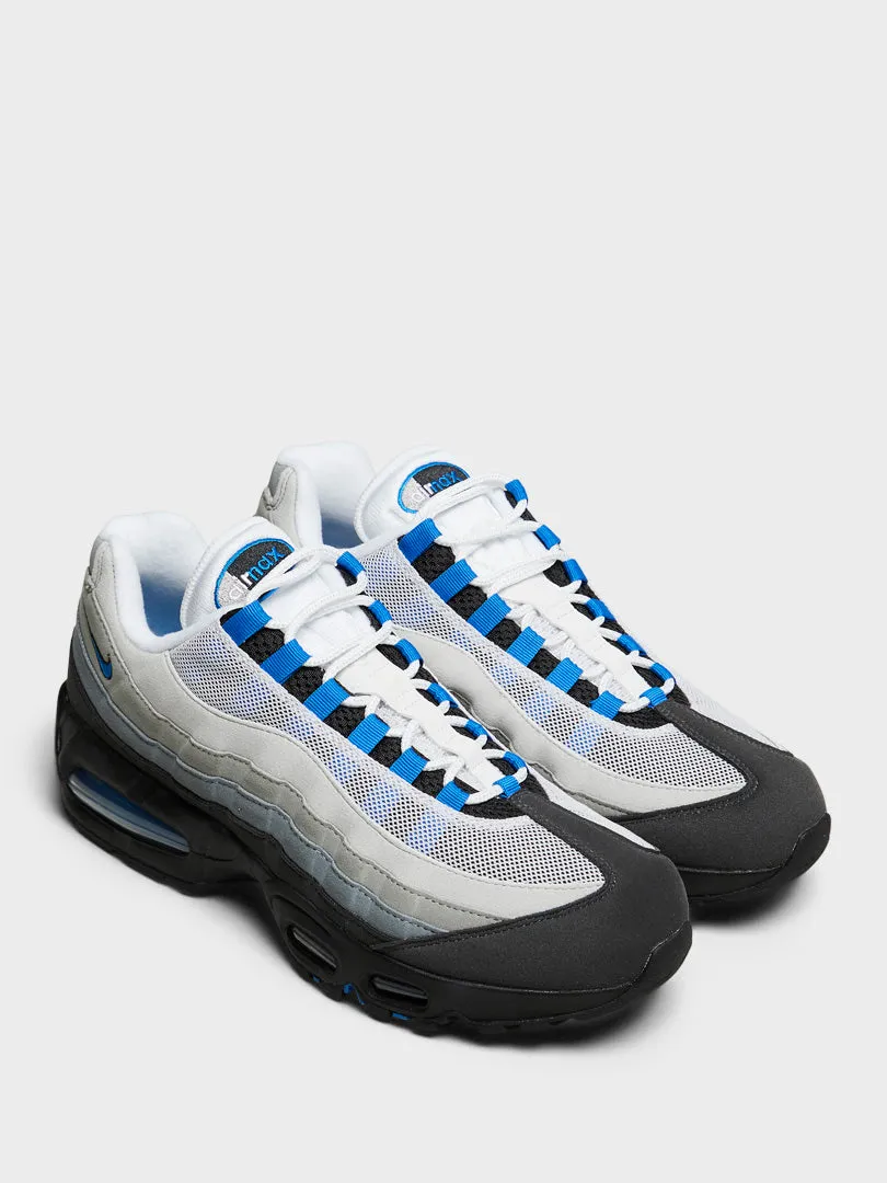 Just What You Need Air Max 95 OG Sneakers in White, Blue Spark, Neutral Grey and Medium Grey