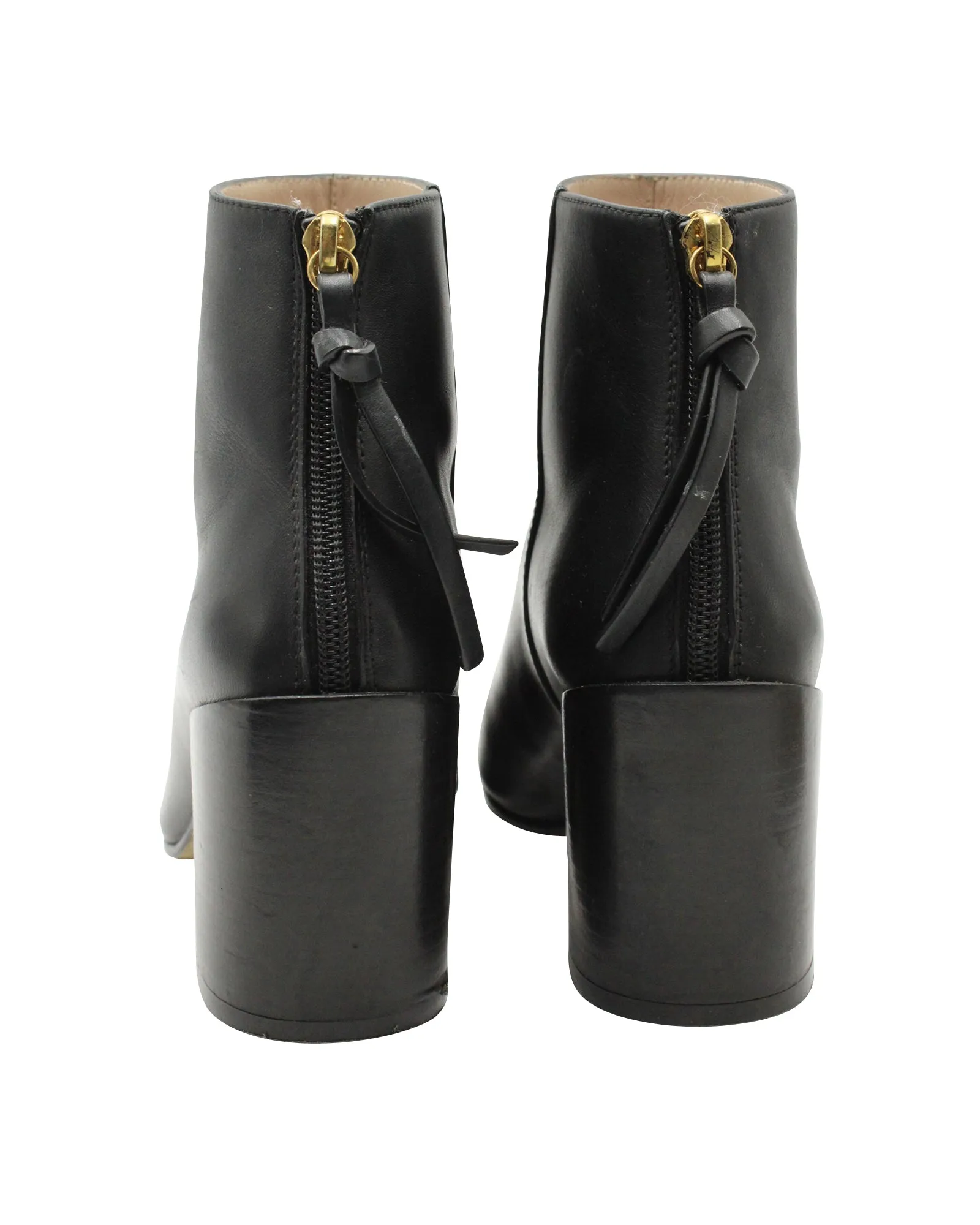 Stuart Weitzman Coban Ankle Boots in Black Leather