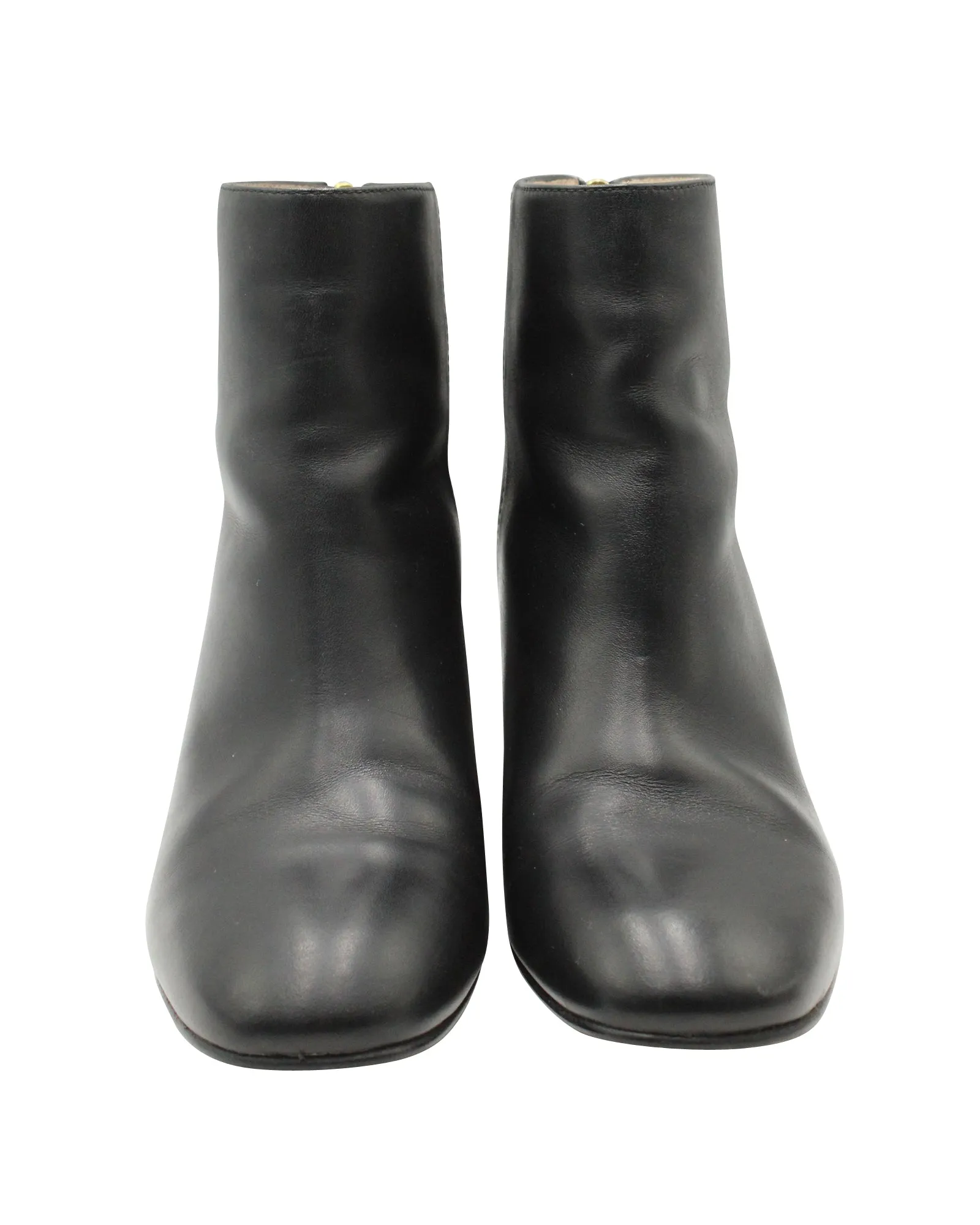 Stuart Weitzman Coban Ankle Boots in Black Leather