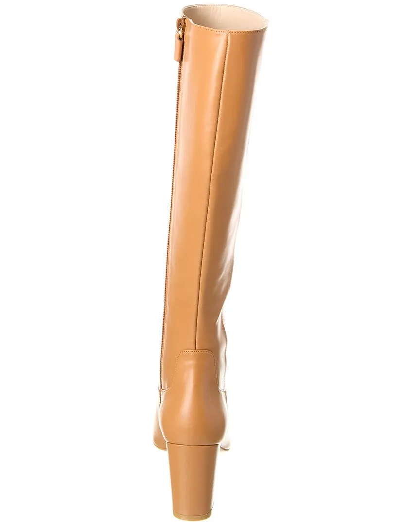 Stuart Weitzman Renegade Zip 75 Leather Knee-High Boot