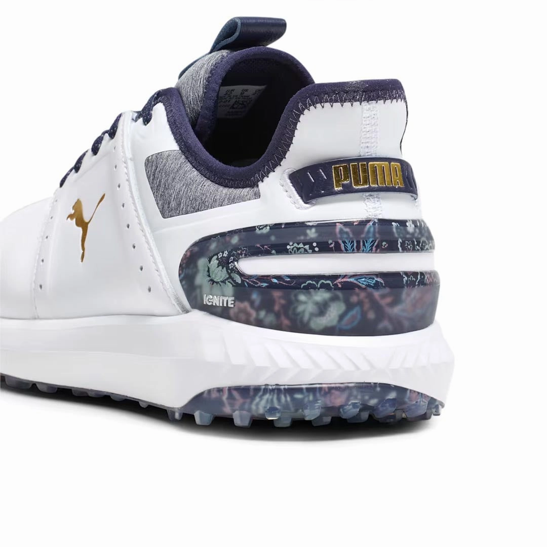 Puma - Men's Puma x LIBERTY Ignite Elevate Golf Shoes (379342 01) High Performance, Front Flap, Luggage Strap