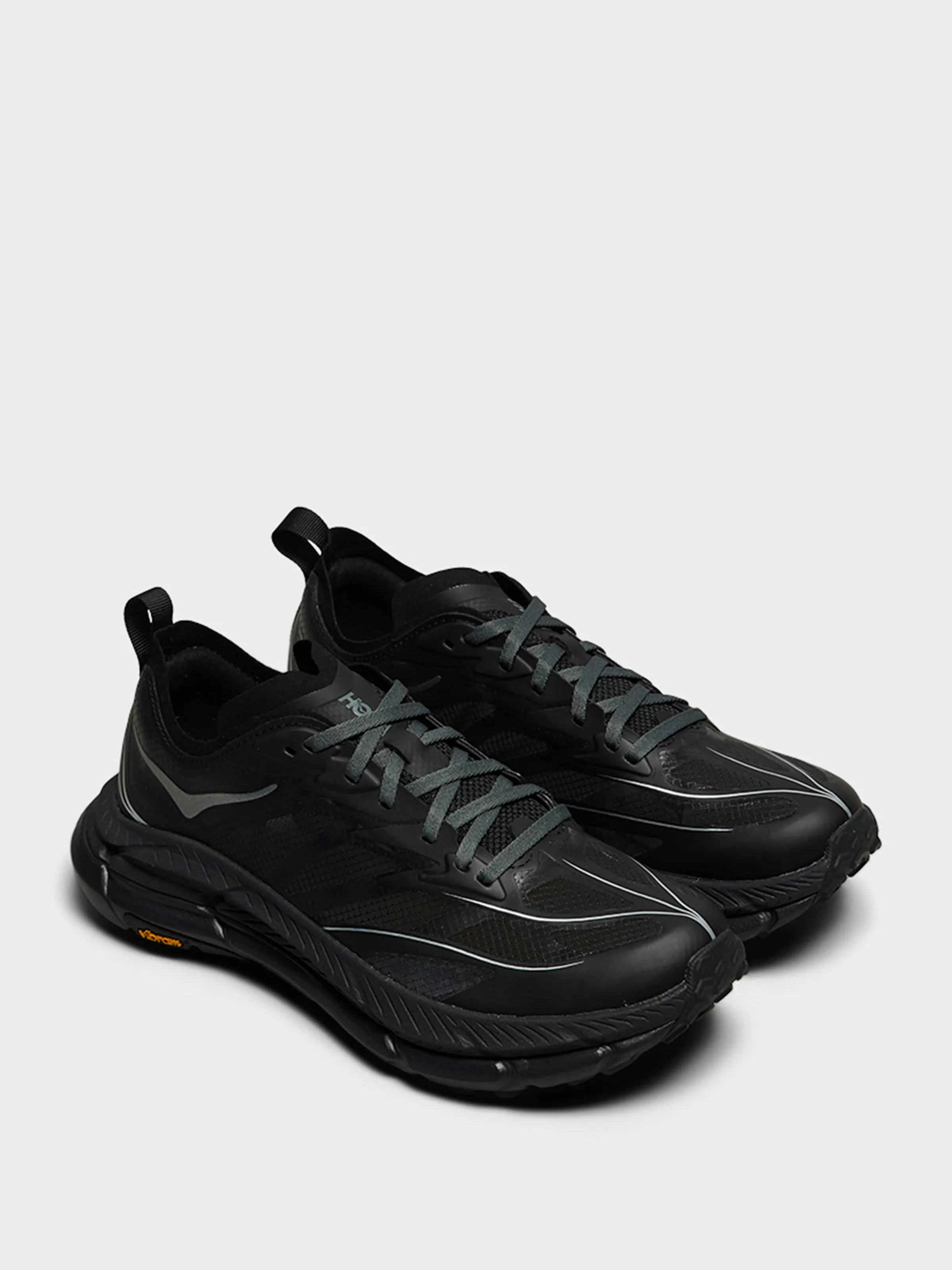 Quick-Dry Fabric Mafate Speed 4 Lite U Sneakers in Black and Outer Orbit Satin