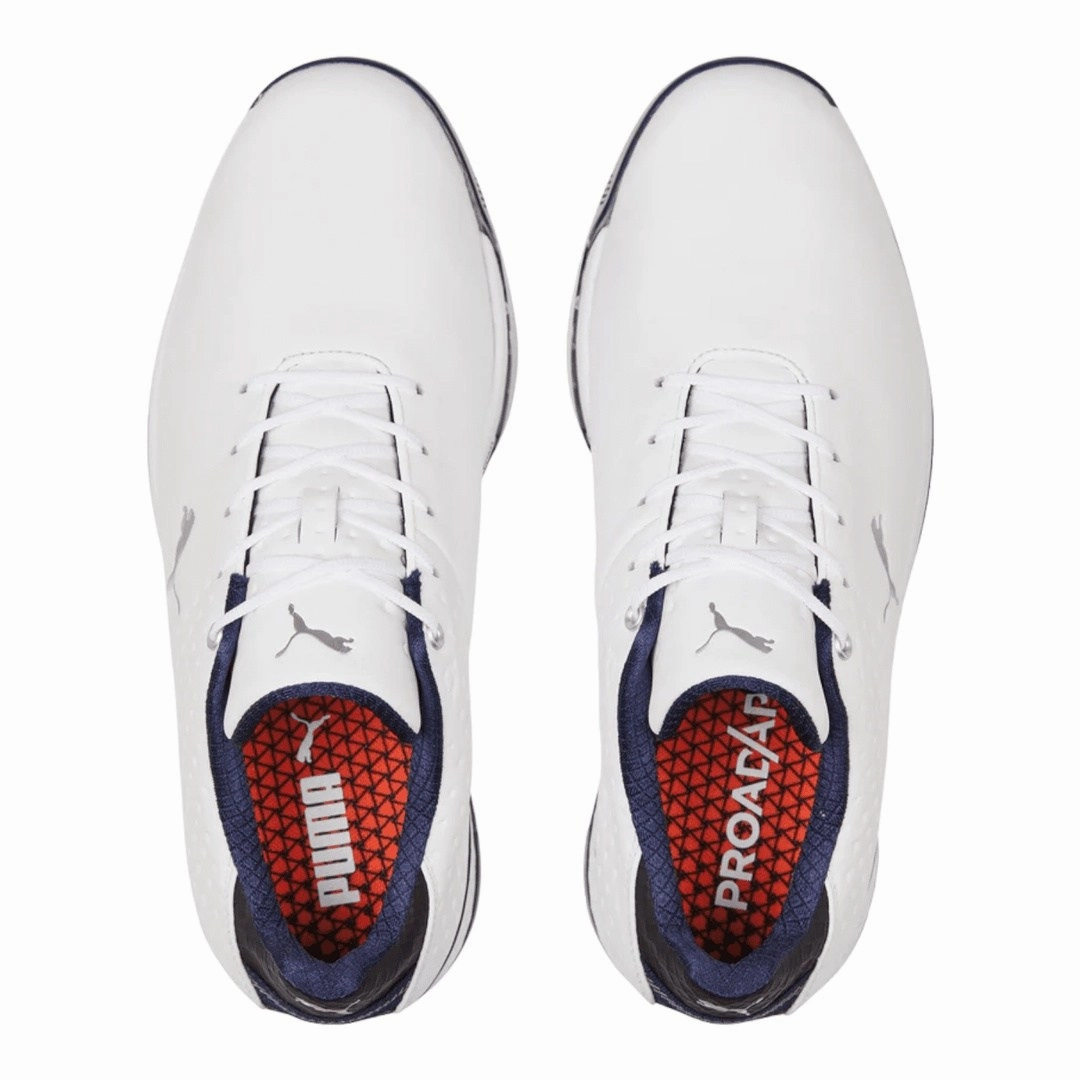Puma ProAdapt Alphacat Leather Golf Shoes 376044 Detachable Strap, Perfect For All Seasons, Clutch With Magnetic Snap Closure