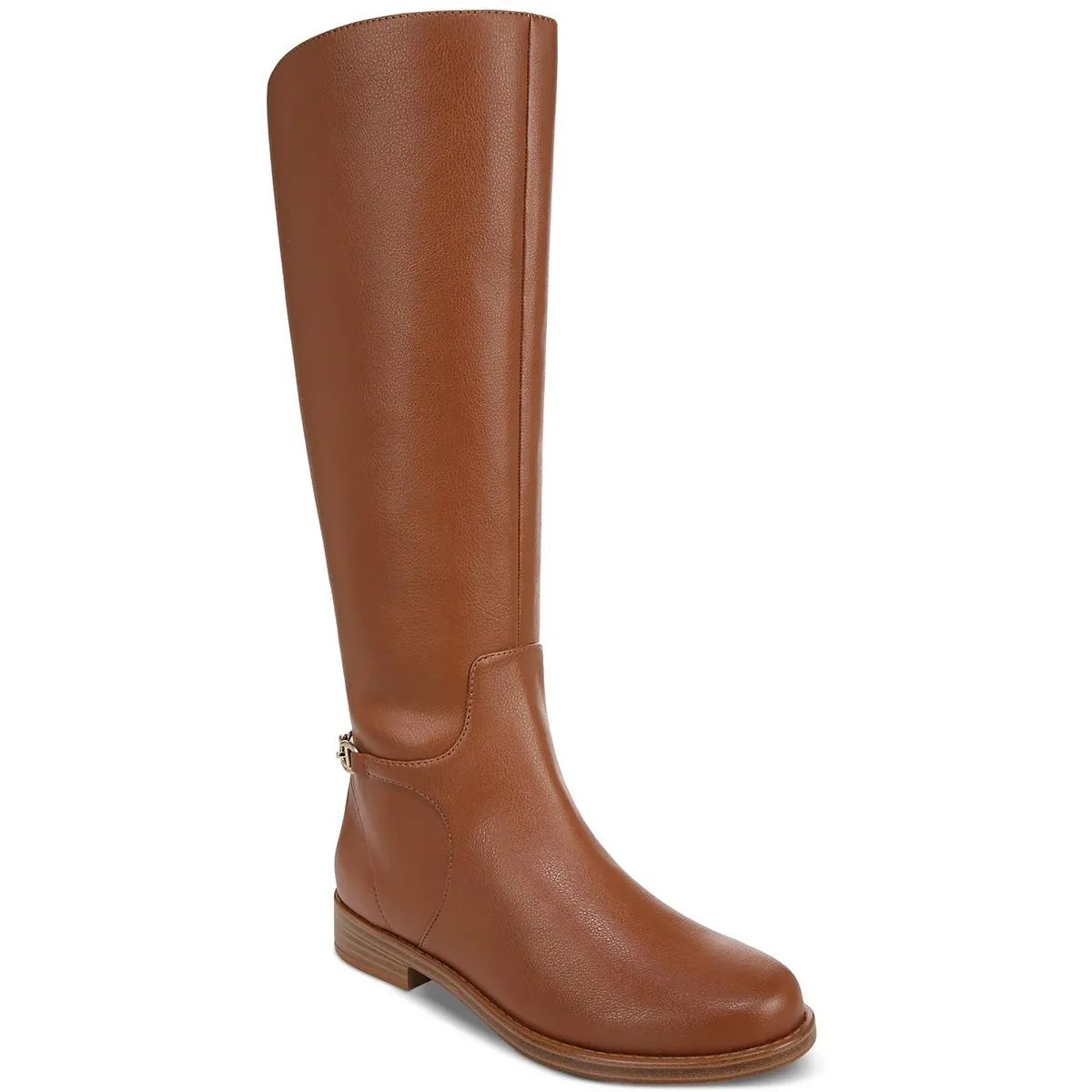 SUTTON Womens Chain Faux Leather Knee-High Boots