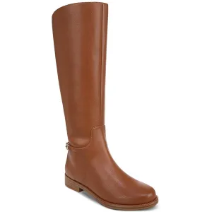 SUTTON Womens Chain Faux Leather Knee-High Boots