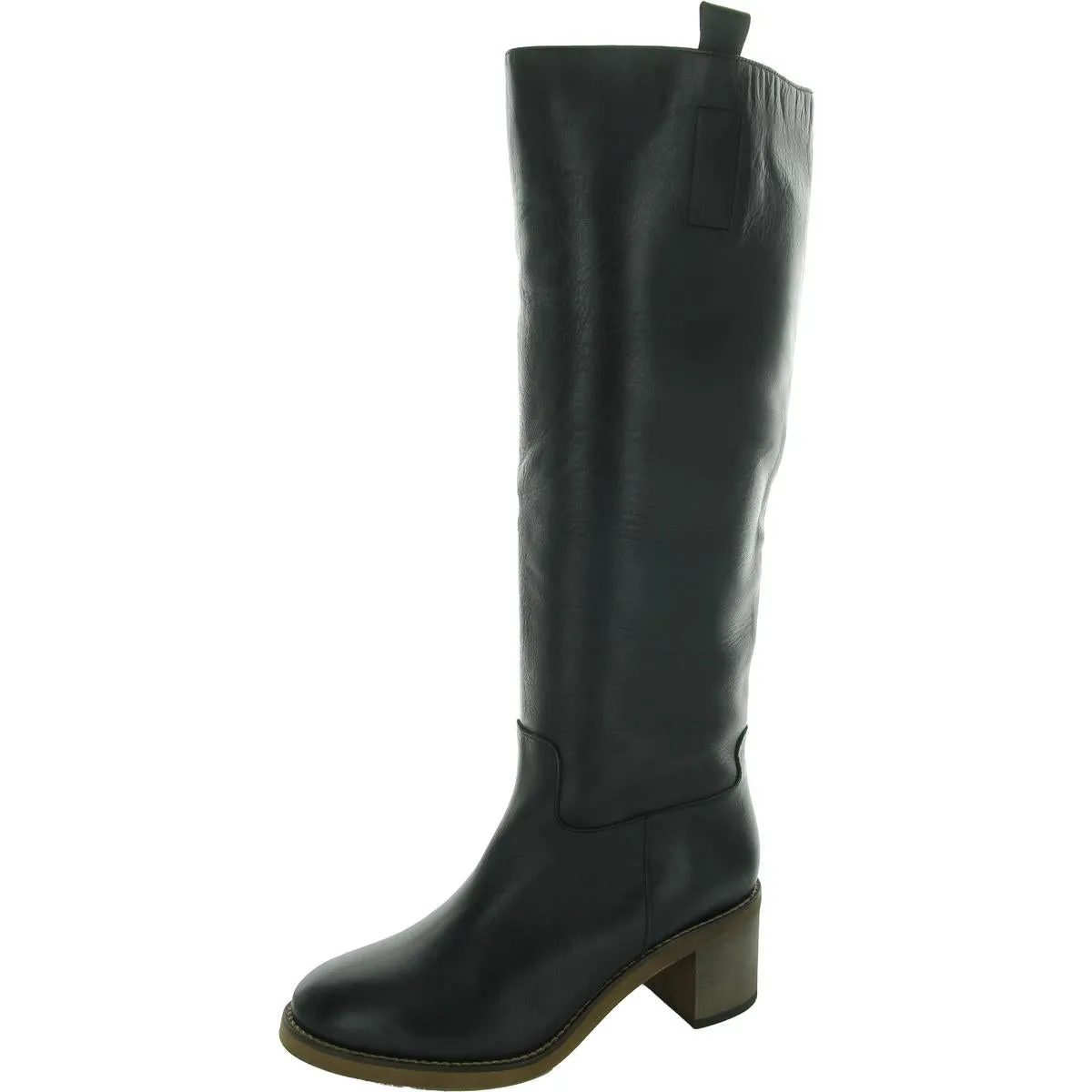 Tabby Womens Solid Leather Knee-High Boots