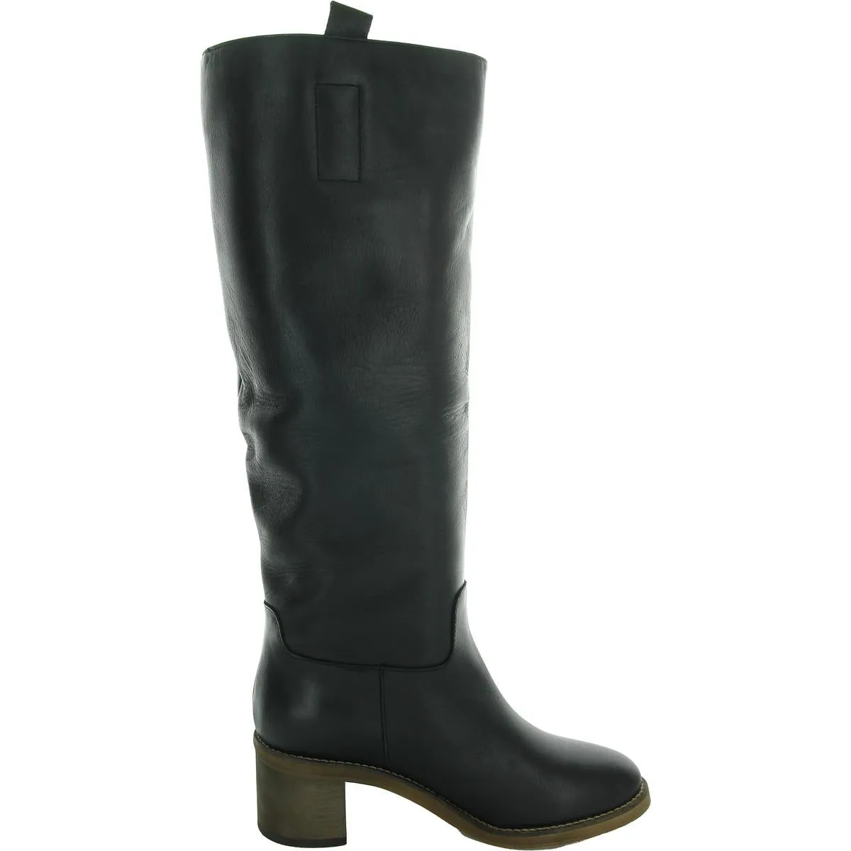 Tabby Womens Solid Leather Knee-High Boots