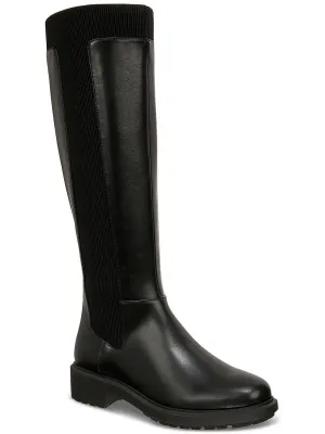 Tamira Womens Faux Leather Riding Knee-High Boots