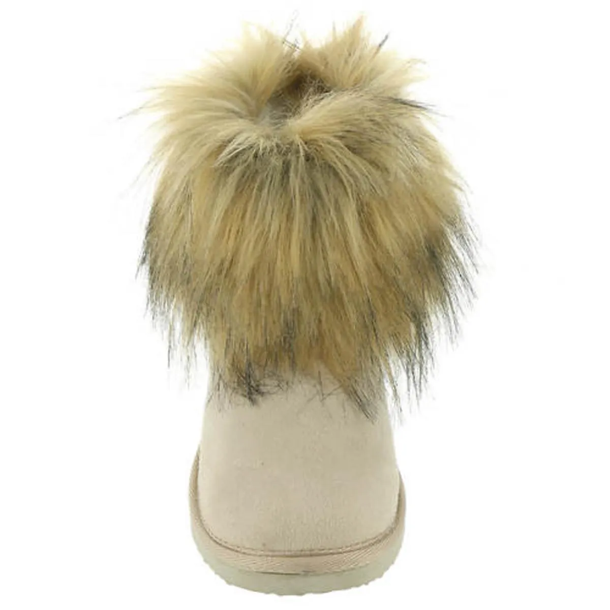 Telluride Womens Faux Fur Slip On Ankle Boots