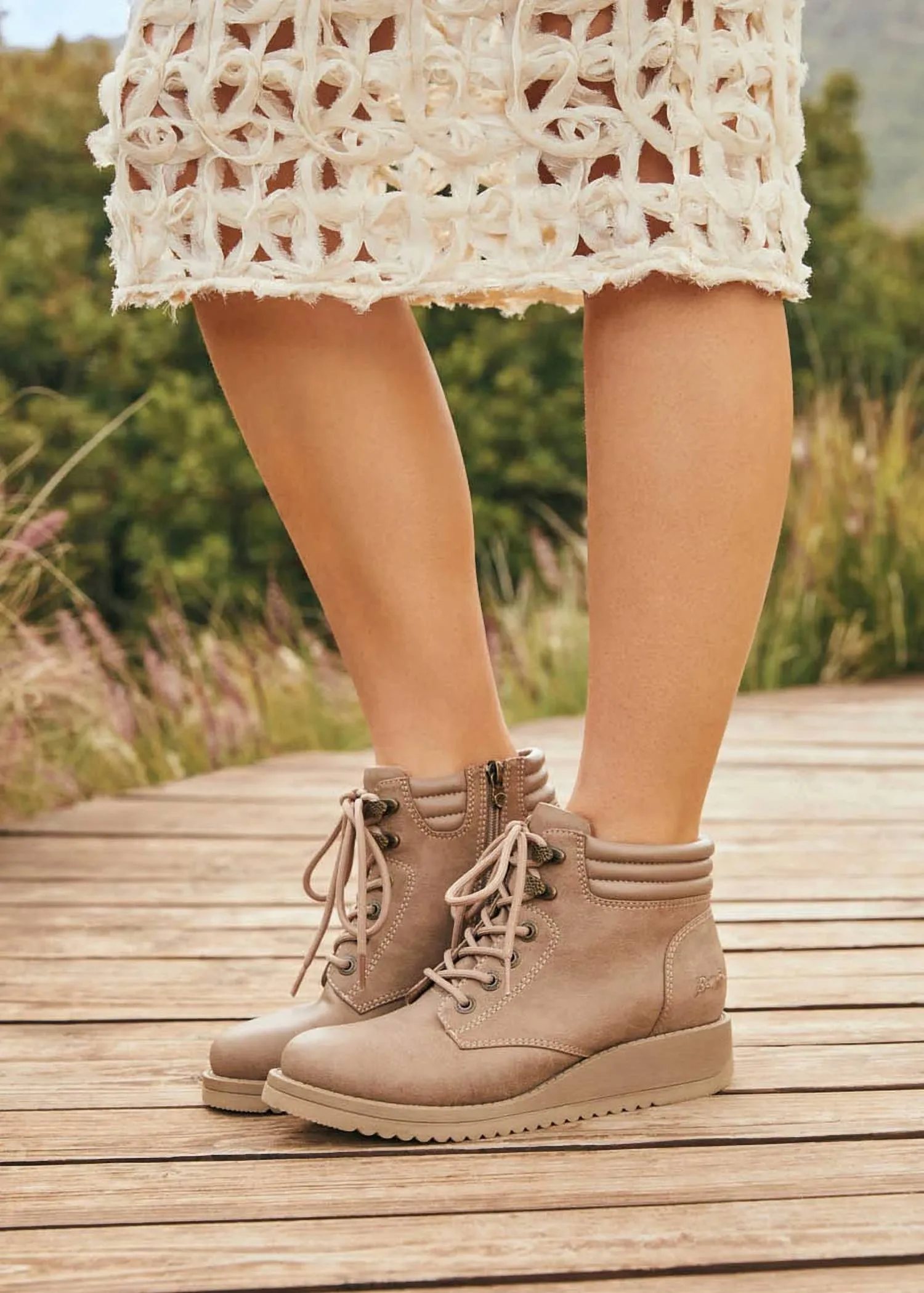 The City Boots In Almond Redwood