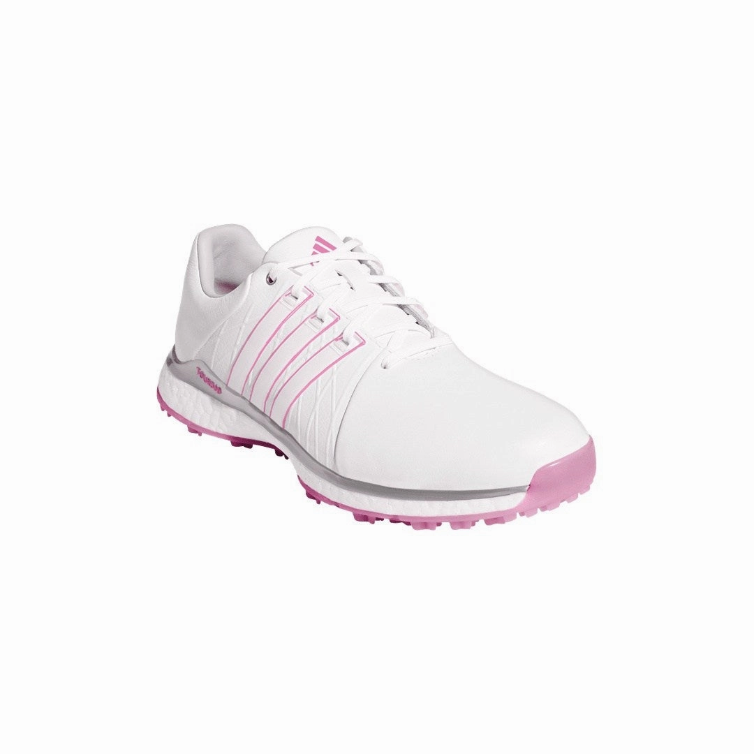 adidas Ladies Tour360 XT Golf Shoes FW5641 Adventure Awaits, White Canvas Tote Bag, Style Delivered