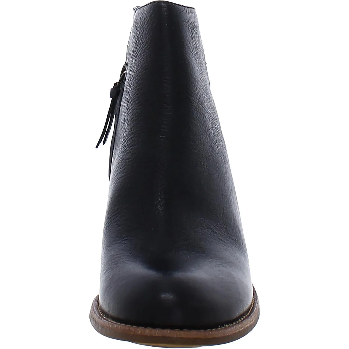 Tori Womens Zipper Leather Ankle Boots