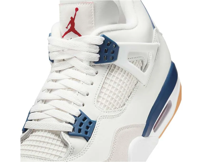 Air Jordan 4 Retro SB Navy Leather Tote Bag For Work, Shop, Save, Smile, Denim