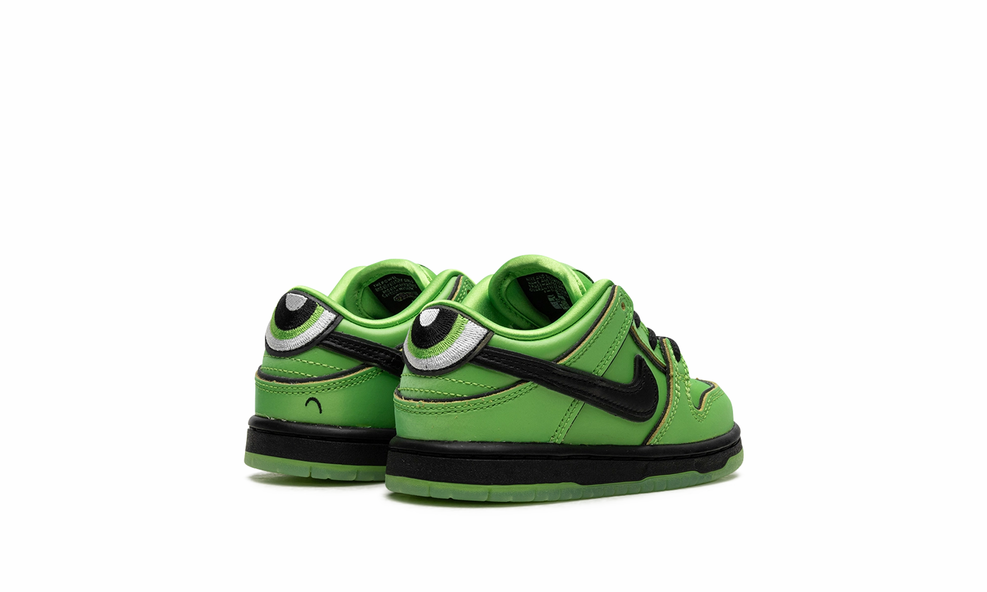 SB Dunk Low TD "Powerpuff Girls - Buttercup" Minimalist Vibe, Handcrafted, Felt