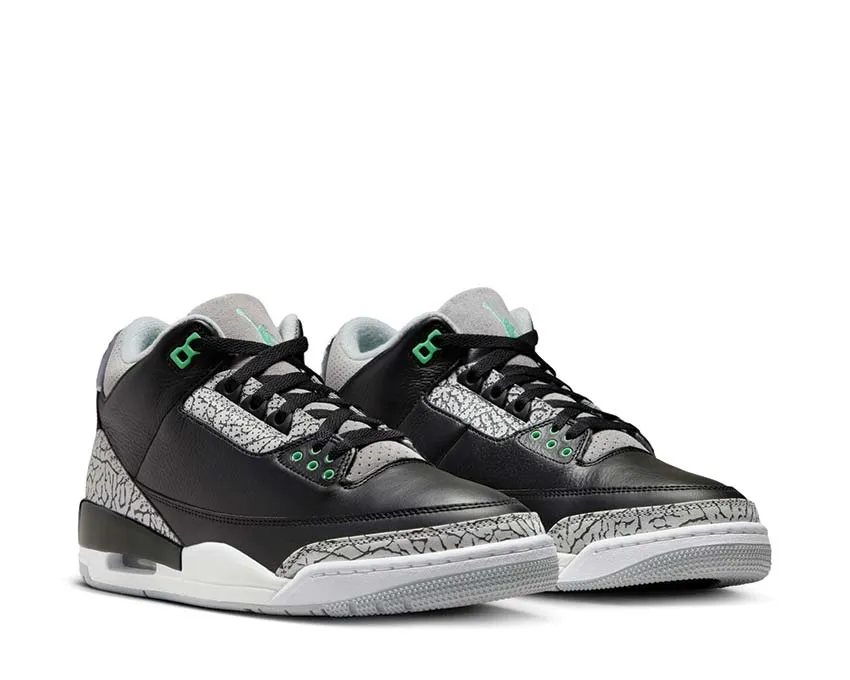 Your Daily Essential, Oversized, Metallic Silver Clutch Purse Air Jordan 3 Retro "Green Glow"
