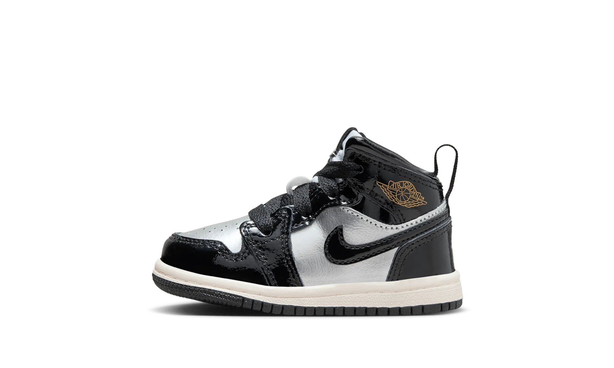 Trendy Jordan 1 Mid SE TD "Black Metallic Silver Sail Metallic Gold" Few Pieces Remaining Compact And Powerful