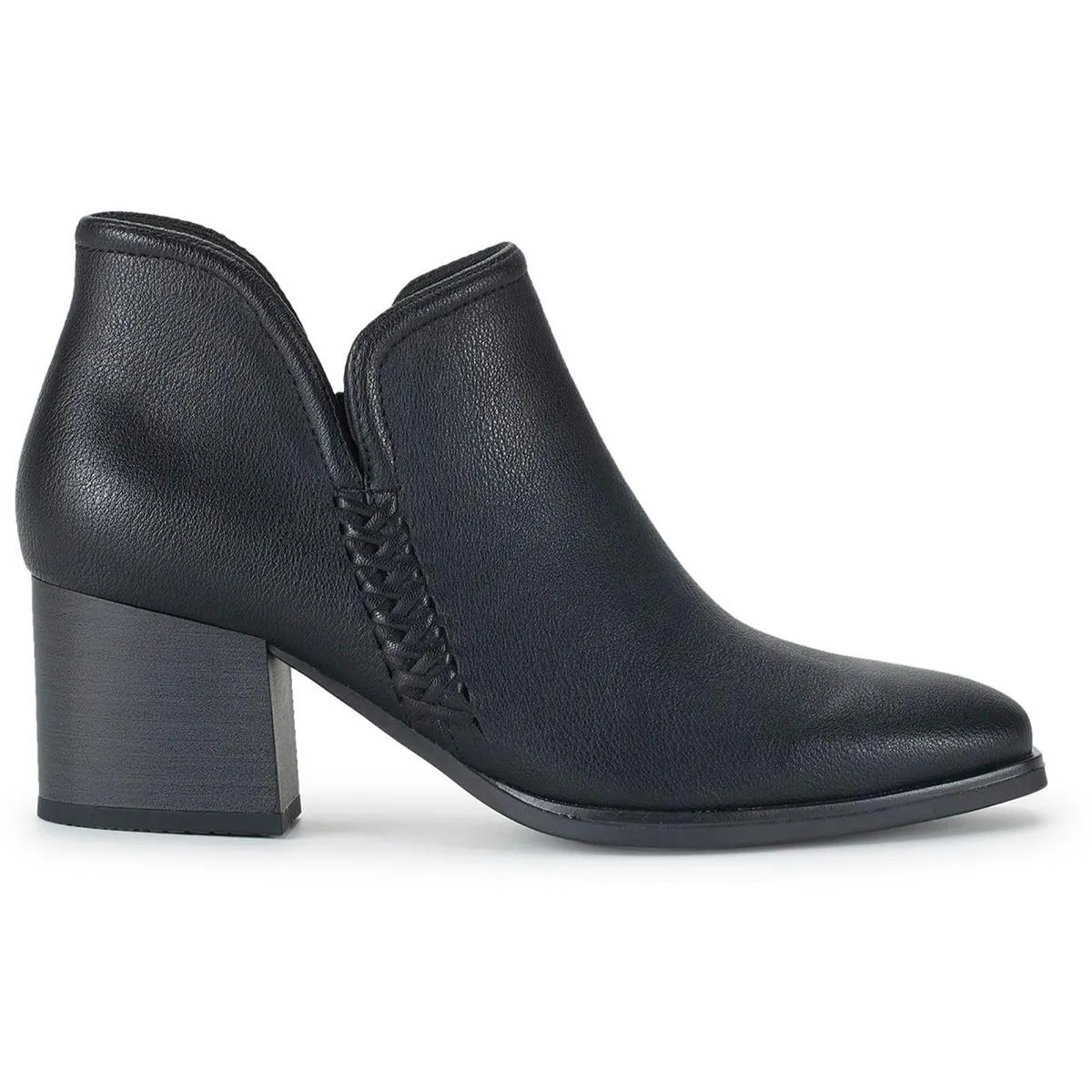 Tristen Womens Zipper Faux Leather Booties