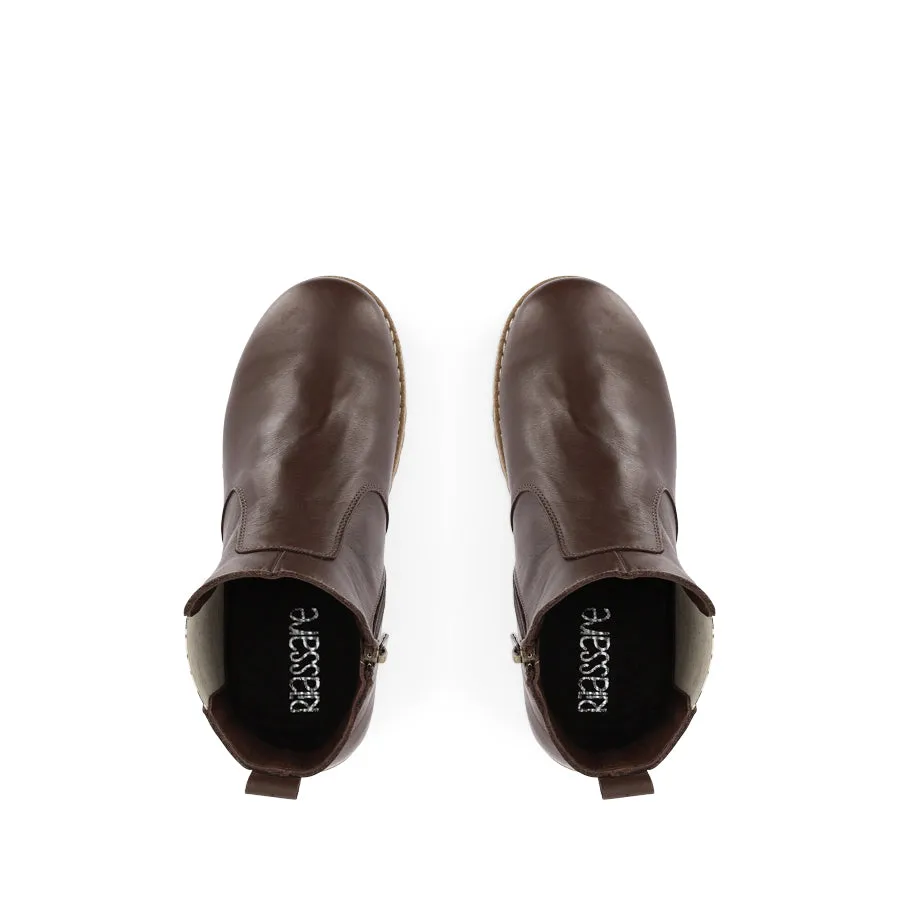 TRUCKIE - MOCAH/LEOPARD LEATHER