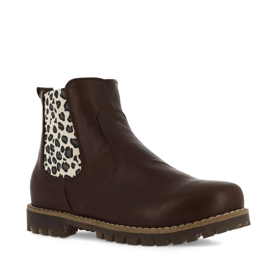 TRUCKIE - MOCAH/LEOPARD LEATHER