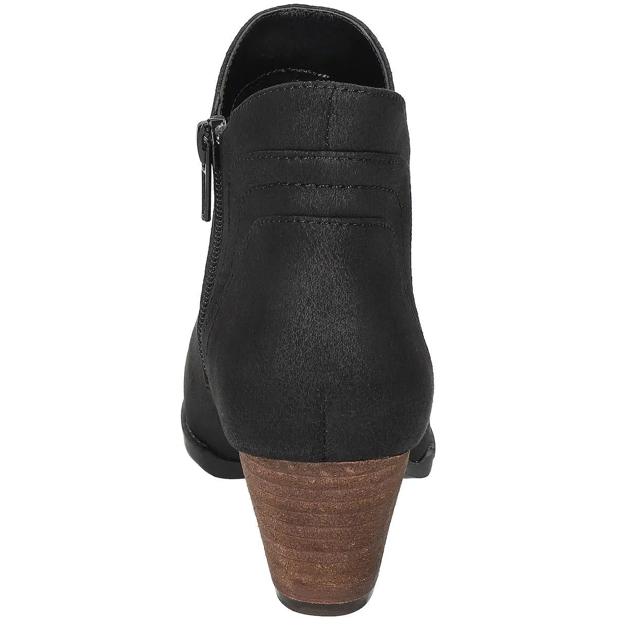 Trust Womens Block Heel Faux Leather Ankle Boots