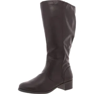 Tucker Plus Womens Zipper Manmade Knee-High Boots