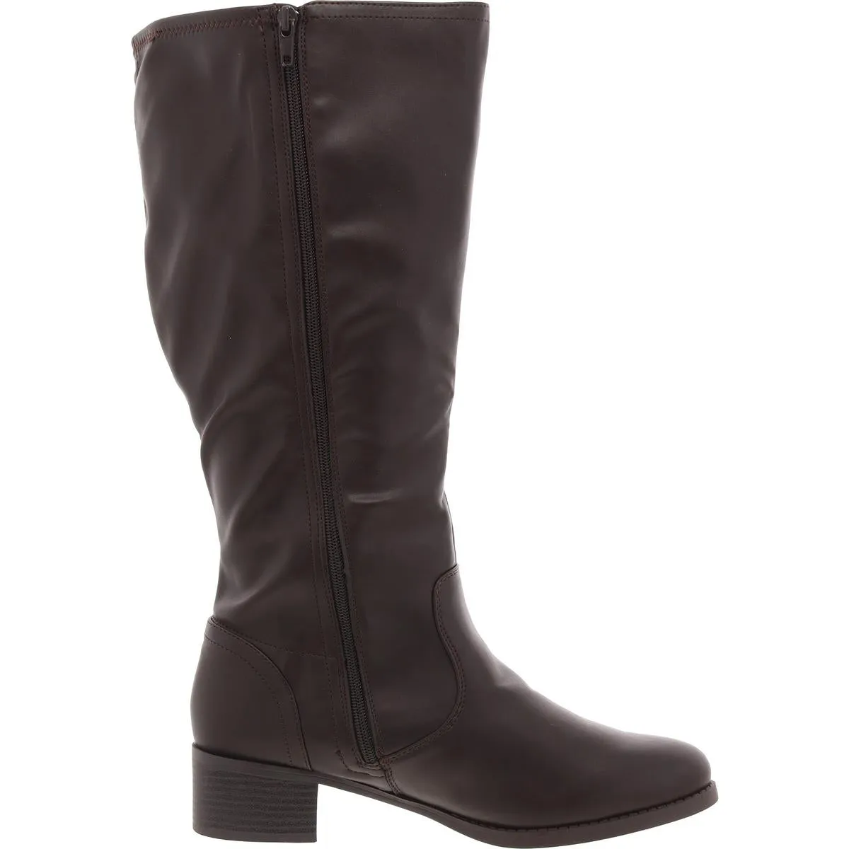Tucker Plus Womens Zipper Manmade Knee-High Boots