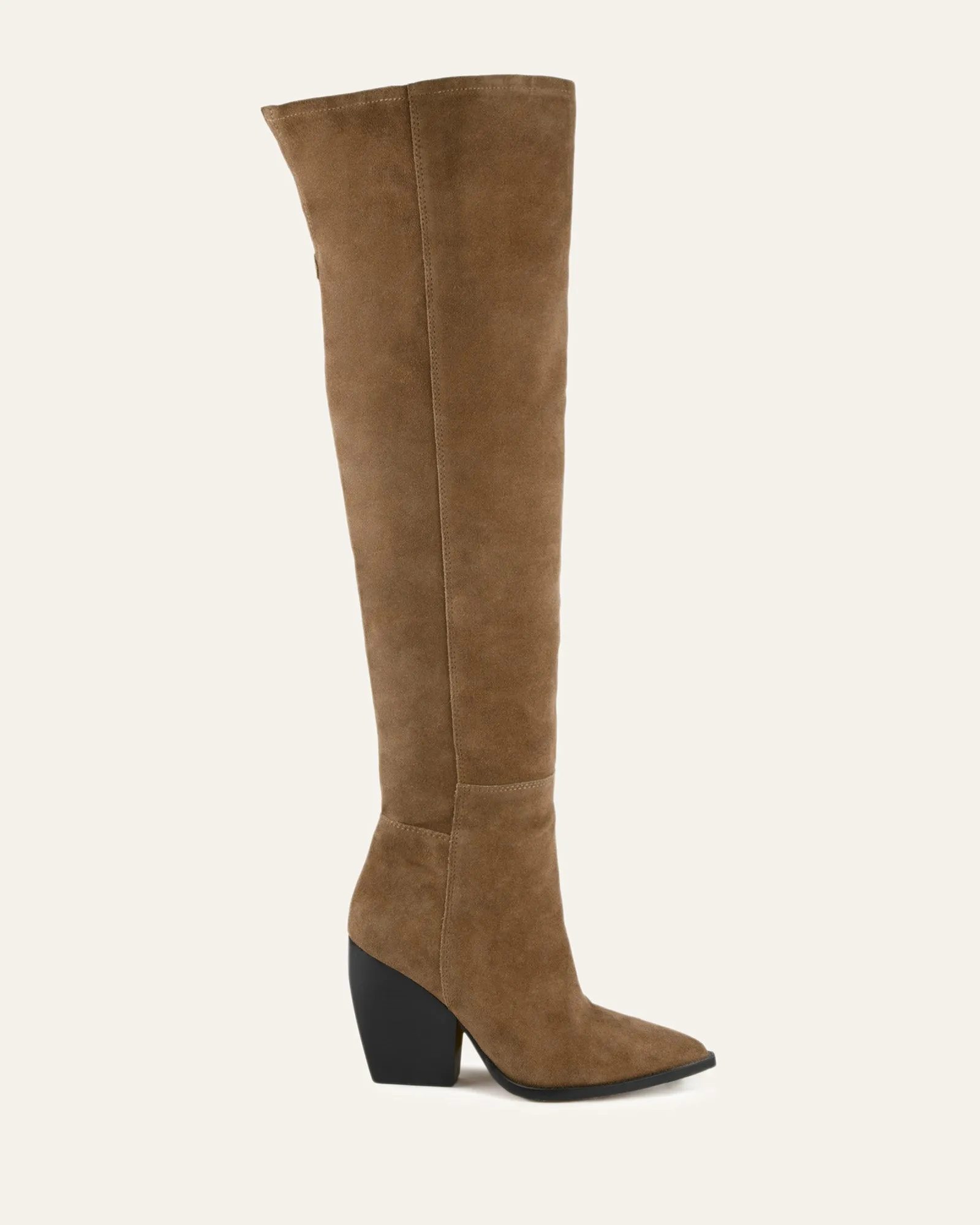 UMA OVER THE KNEE BOOTS BARK SUEDE