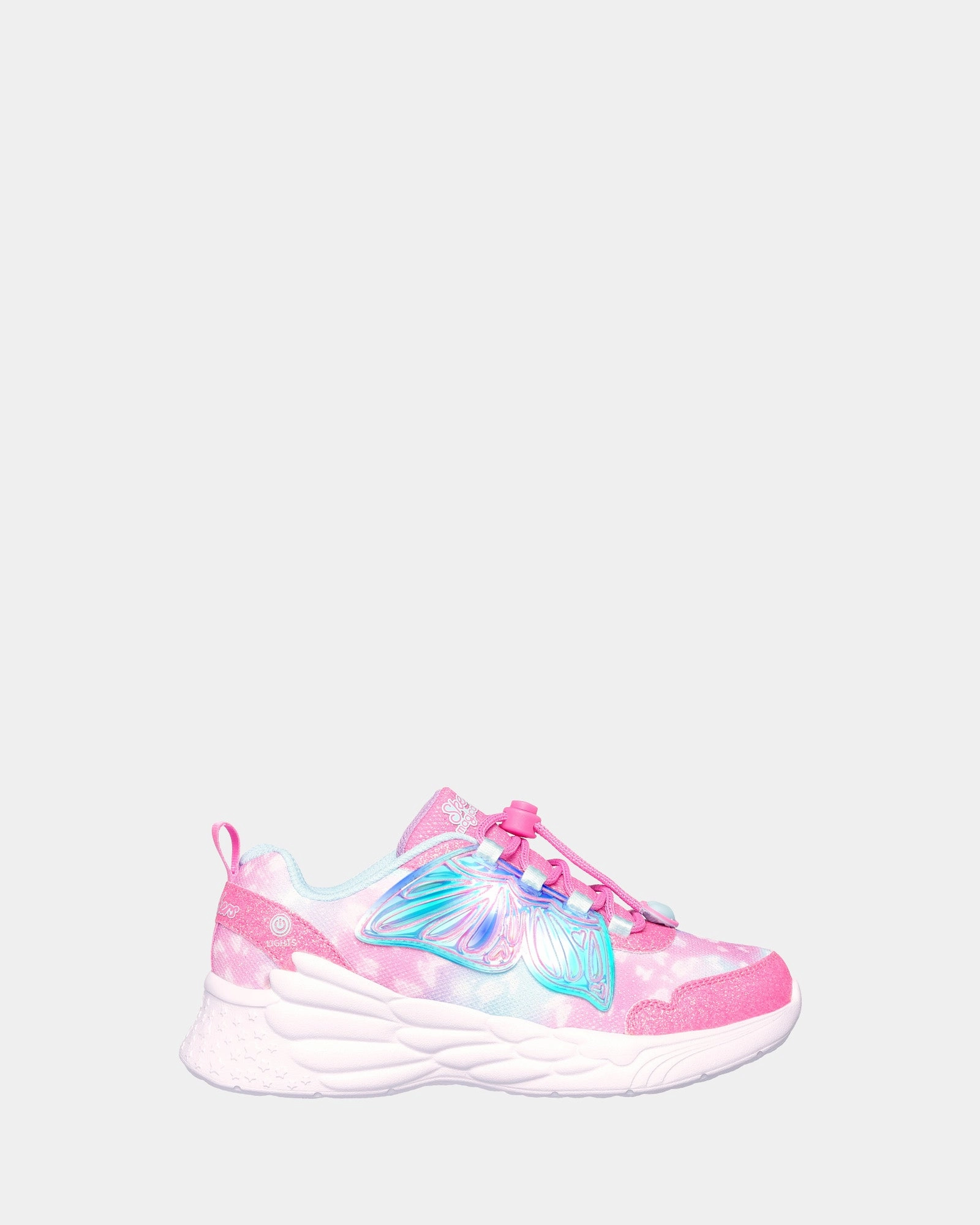Vinyl, Satin, Only A Few Left Dream Racer- Wing Bites Pink/Aqua