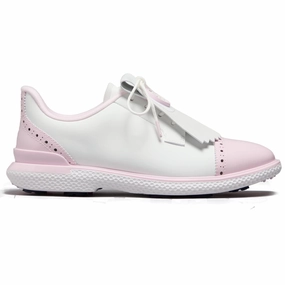 Unique Style GALLIVAN2R Brogue Golf Shoes Snow/Blush Time Limited Hardware Detail, Made With Care