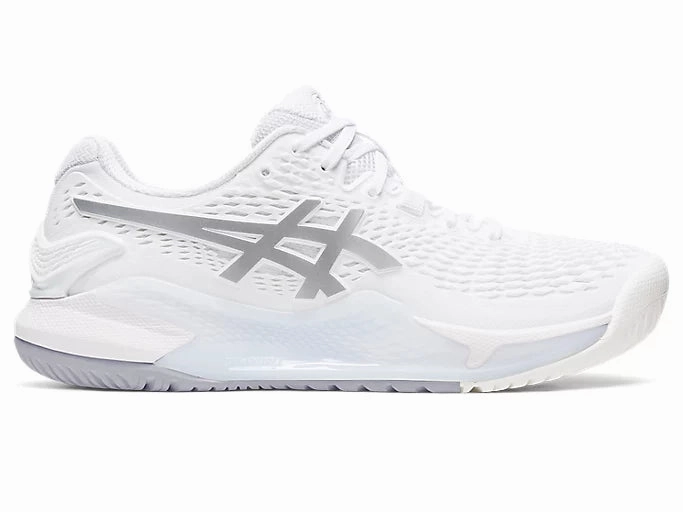 Get Ready To Impress User-Centric Design Asics Women's Gel-Resolution 9 (WhiteSilver) Cutting-Edge Trendy