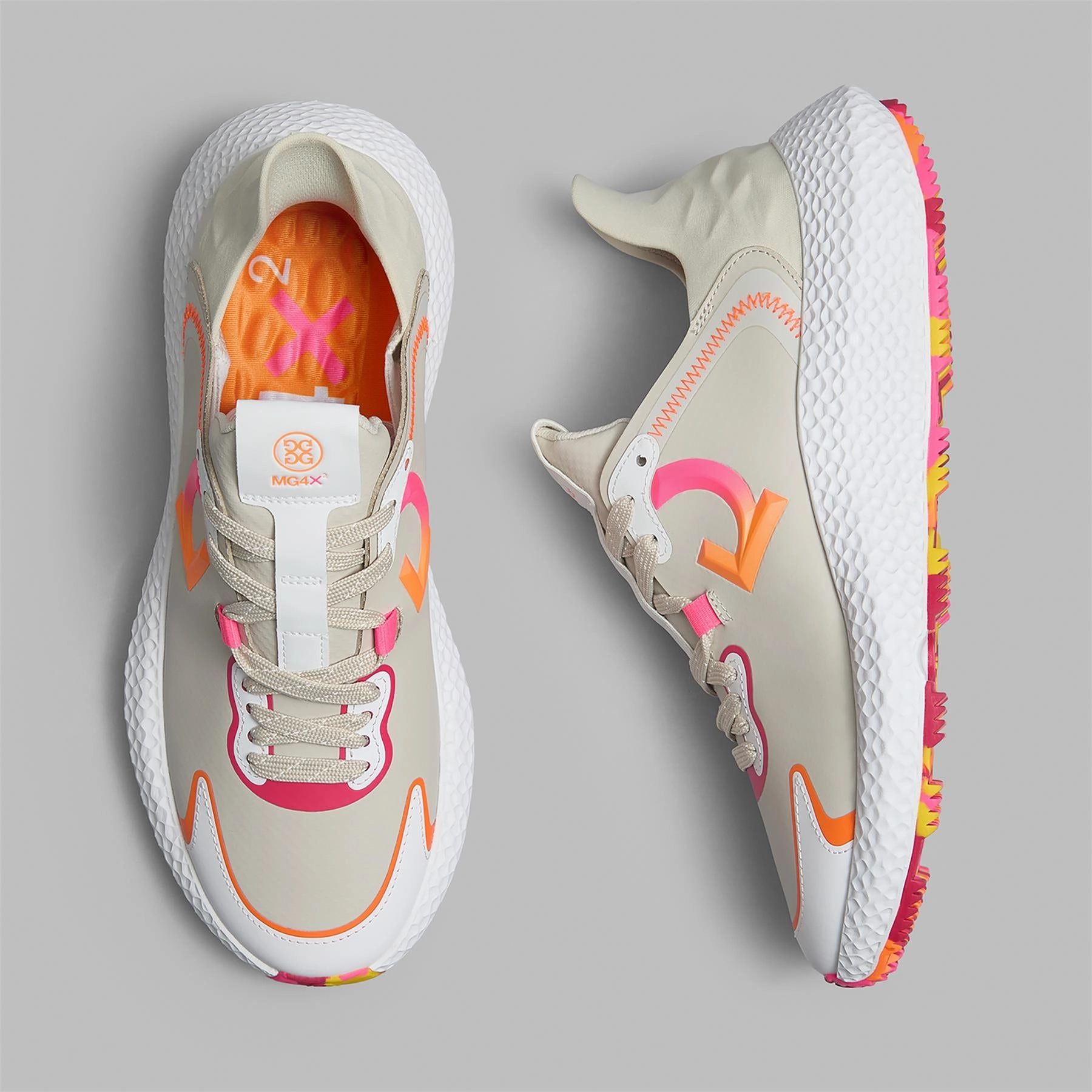 MG4X2 Hybrid Golf Shoes Stone/Multi Perfect At Home