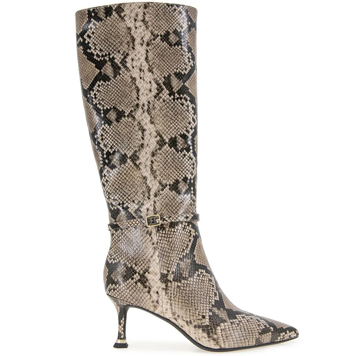 Utah Womens Zipper Leather Knee-High Boots
