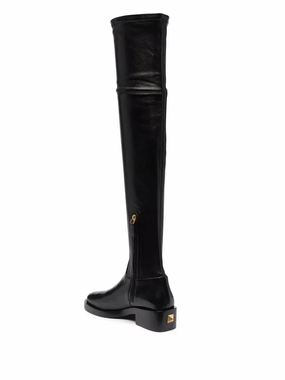 Valentino Rockstud Thigh-High Boots