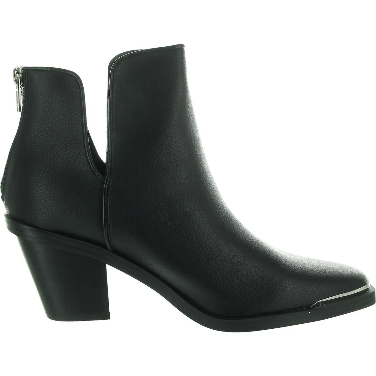 VALESKA Womens Laceless Faux Leather Ankle Boots