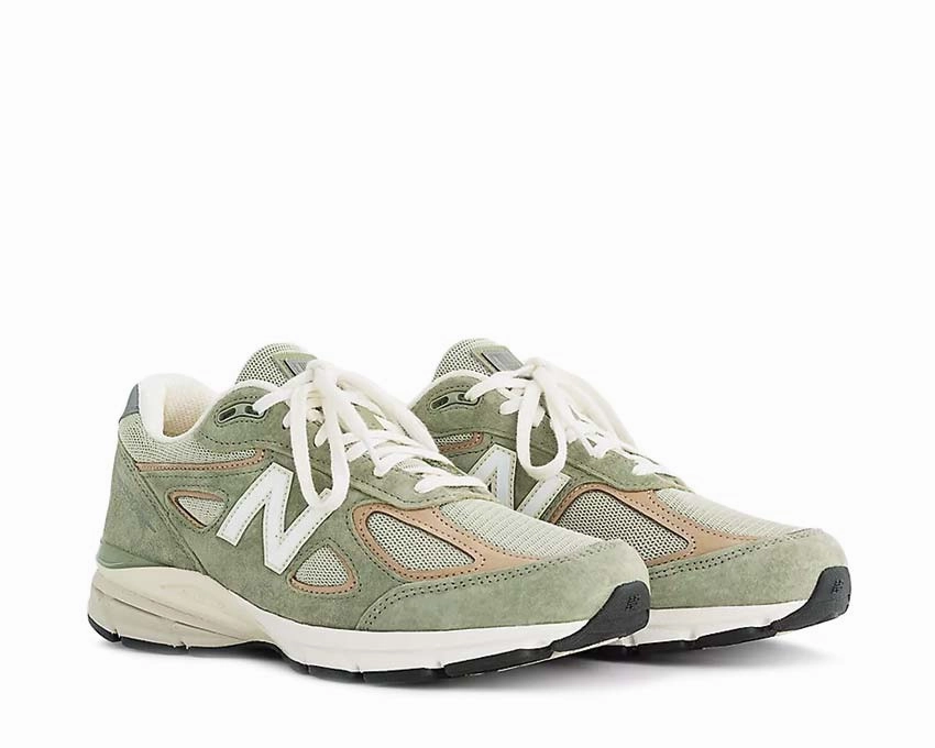New Balance 990v4 Made in USA Olive High-Speed Performance, Eco-Friendly Material, Unlined