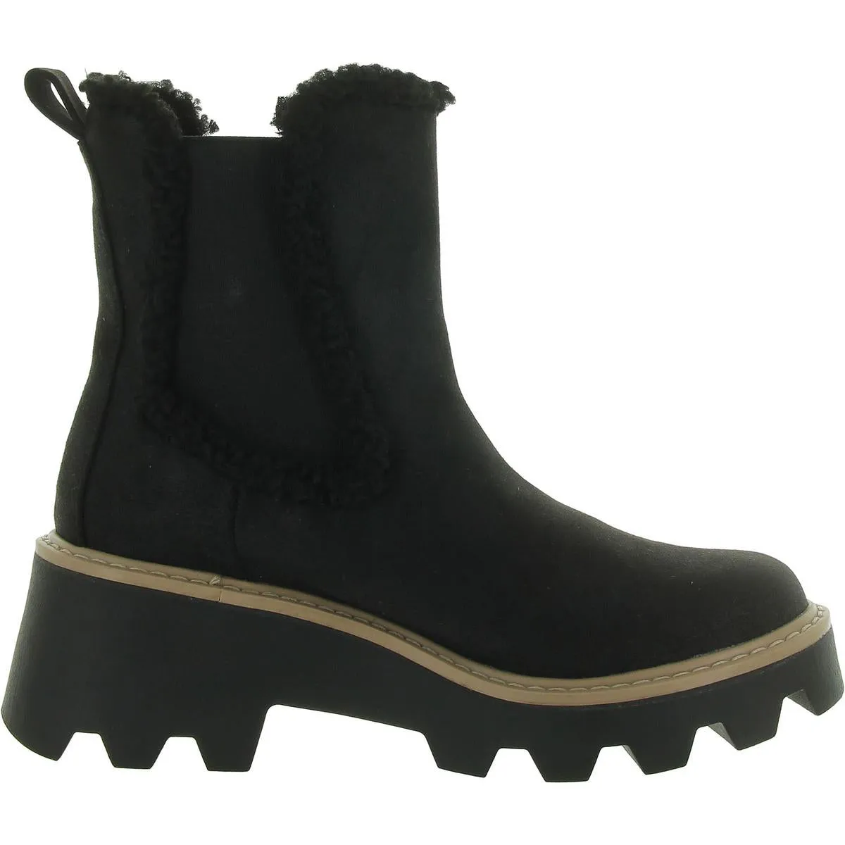 VANDI Womens Faux Leather Round toe Ankle Boots