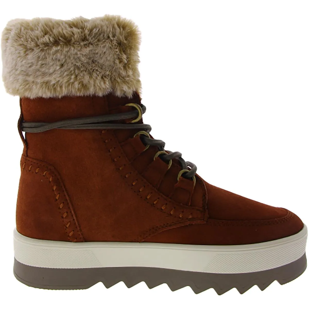 Vanetta Womens Suede Lugged Sole Hiking Boots