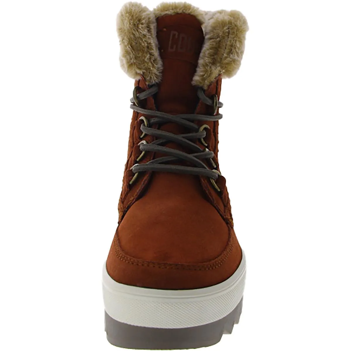 Vanetta Womens Suede Lugged Sole Hiking Boots