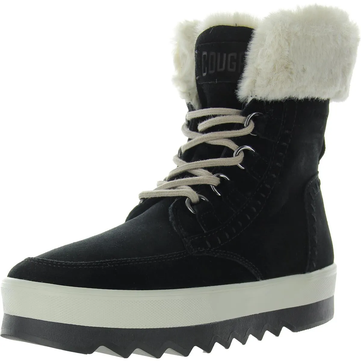Vanetta Womens Suede Lugged Sole Hiking Boots