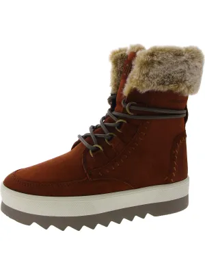 Vanetta Womens Suede Lugged Sole Hiking Boots