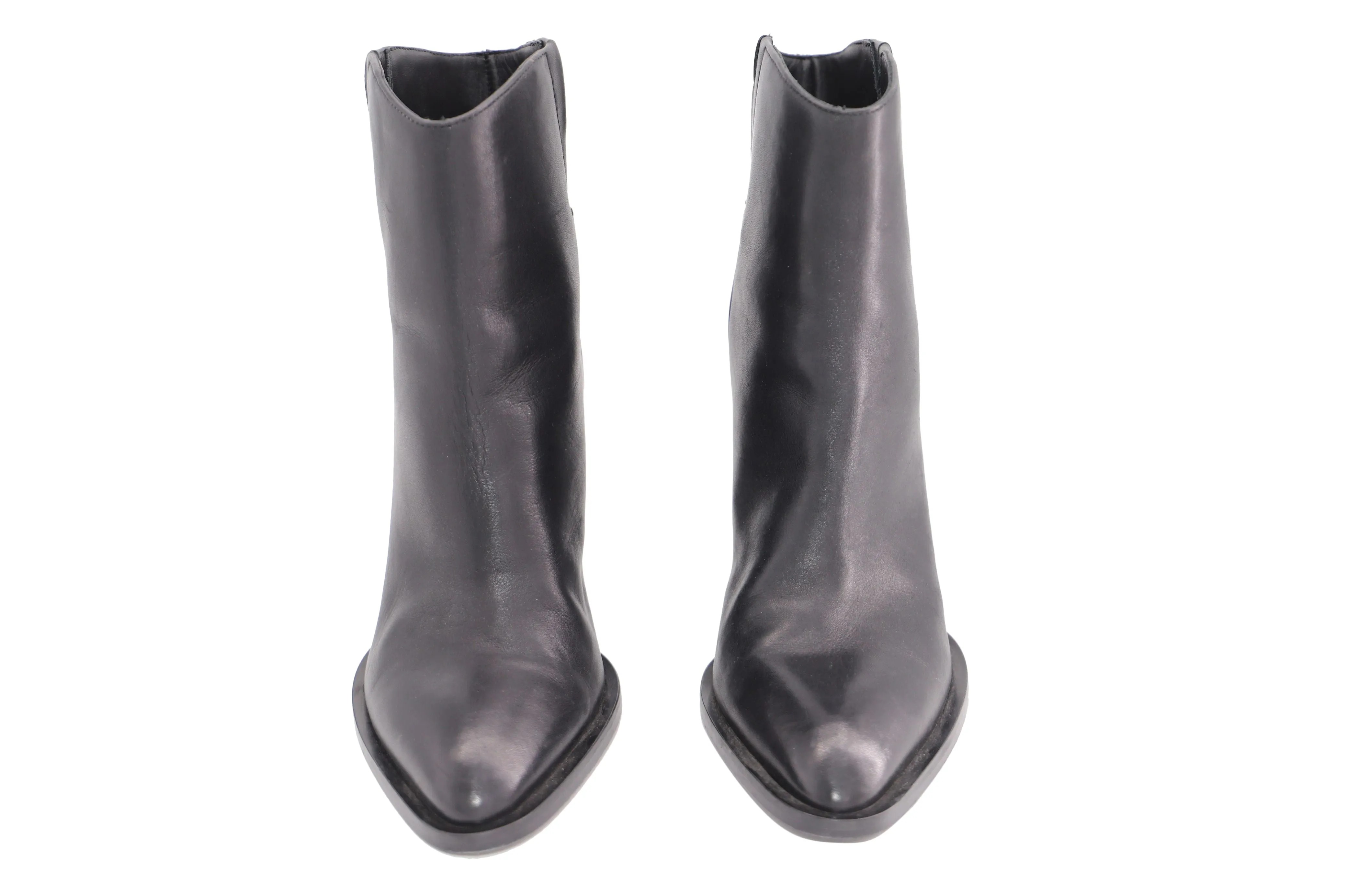 Vince Erving Ankle Boots in Black Leather