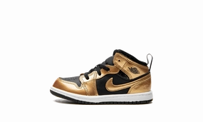 Vintage style special Jordan 1 Mid Se TD "Black / Metallic Gold" Save More Money Wear It, Love It, Ideal For Travel, Designed For Movement