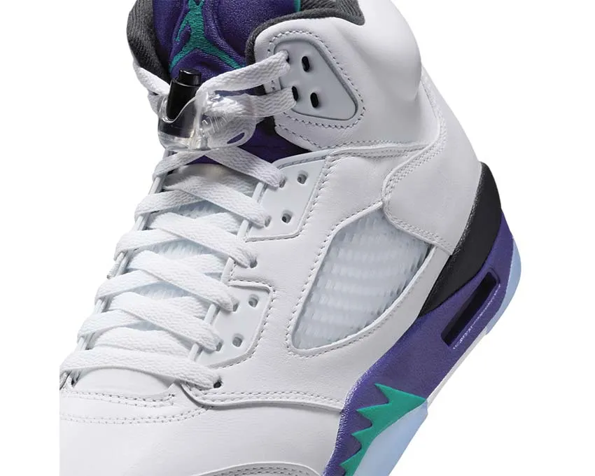 Metallic Silver Clutch Purse Air Jordan 5 Retro OG "Grape"