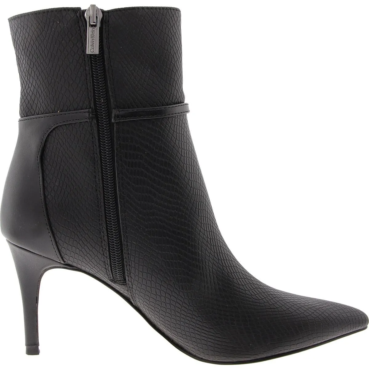 Vivera Womens Buckle Faux Leather Booties