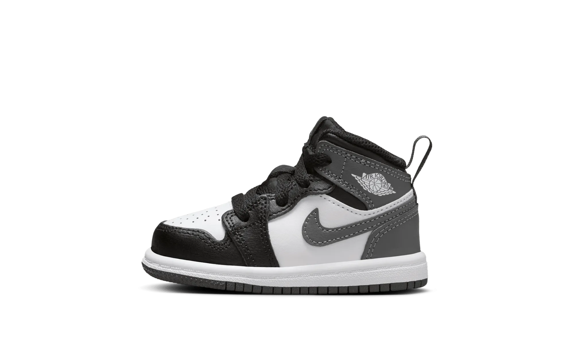 Satin, This Is A Steal Wedding season deal Jordan 1 Mid TD "Black White Iron Grey" Military discount