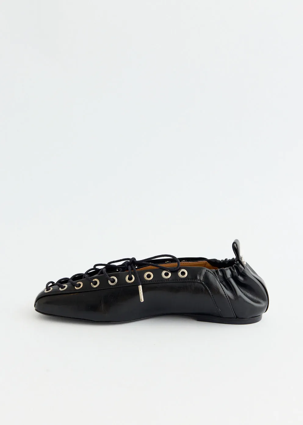 Save More Today Eyelets Lace Up Ballerinas Ergonomic & Efficient